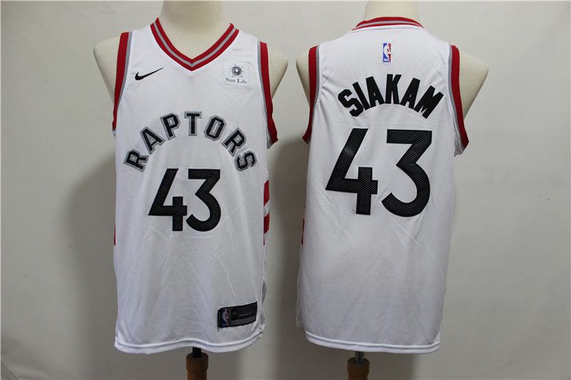 2019 Men Toronto Raptors #43 Siakam white NBA Nike Jerseys